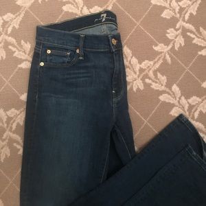 7 Jeans - Med Wash Straight Leg Jeans (Size 28)